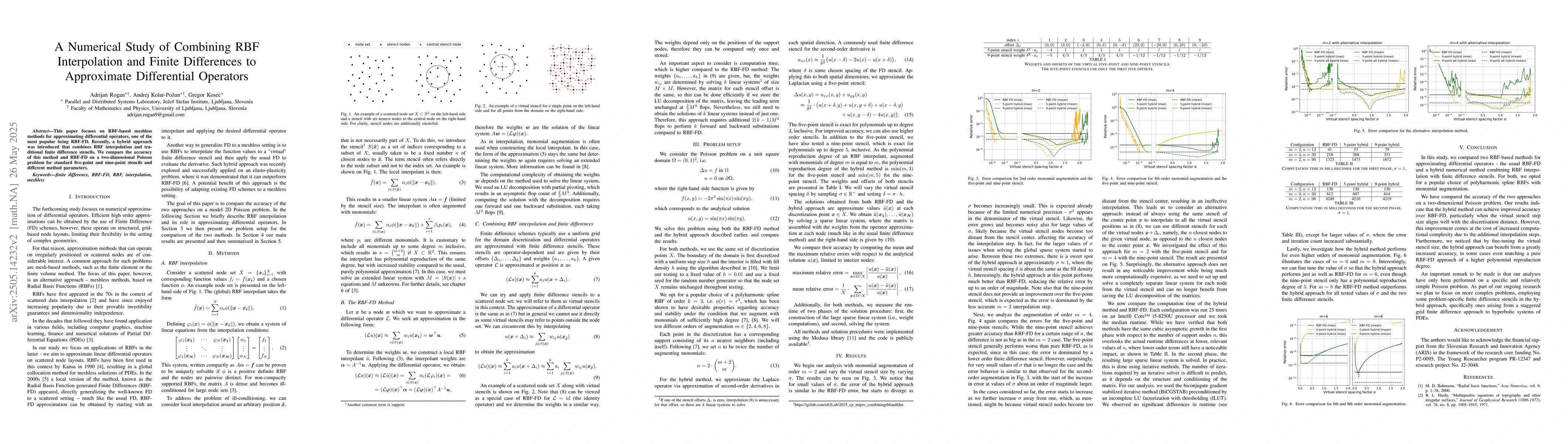 Thumbnail for A Numerical Study of Combining RBF Interpolation and Finite Differences
  to Approximate Differential Operators