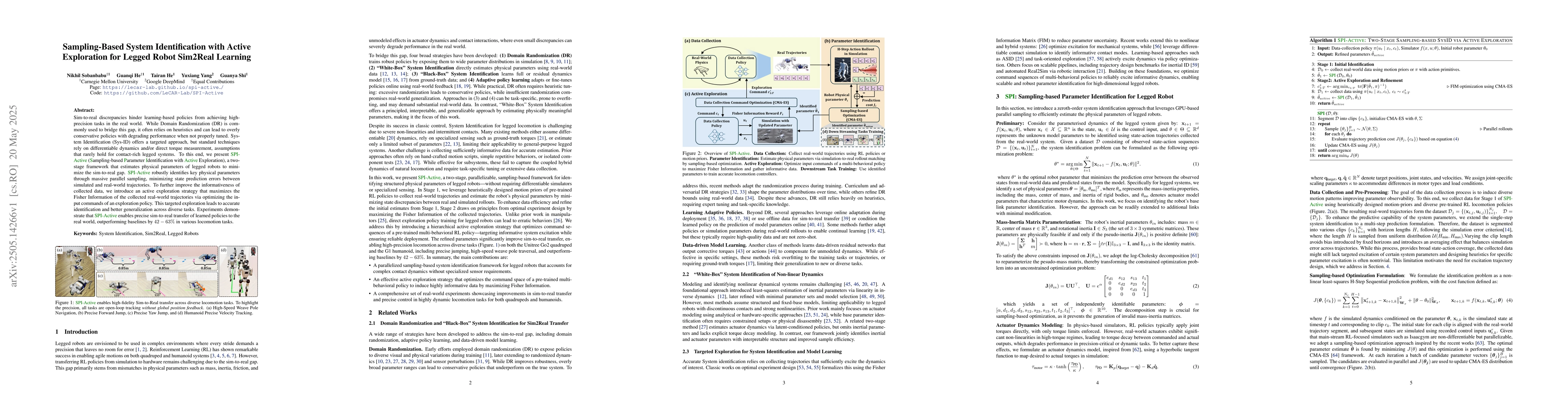 Thumbnail for Sampling-Based System Identification with Active Exploration for Legged
  Robot Sim2Real Learning