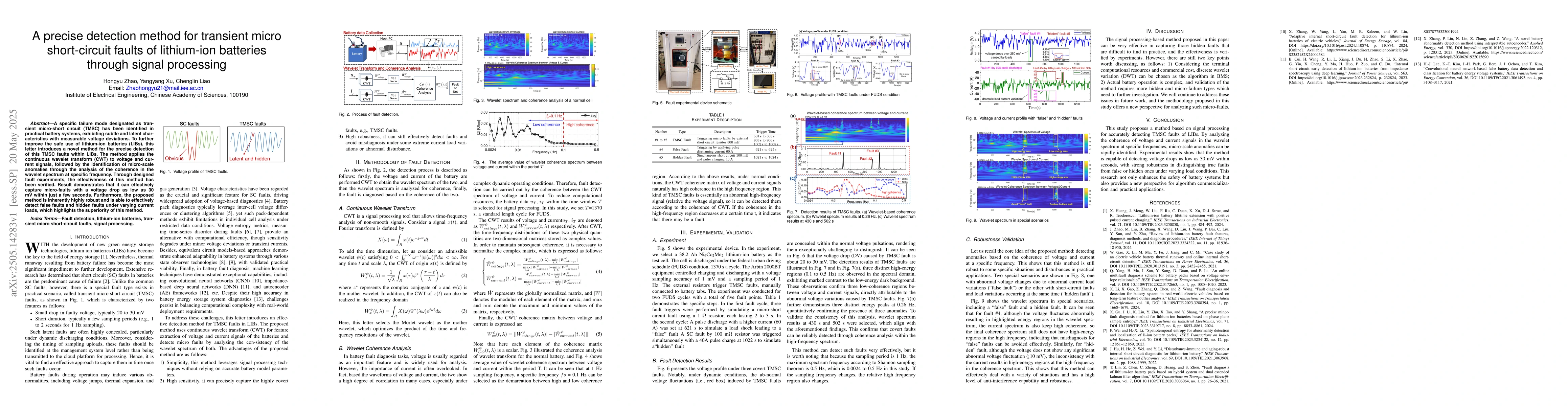 Thumbnail for A precise detection method for transient micro short-circuit faults of
  lithium-ion batteries through signal processing