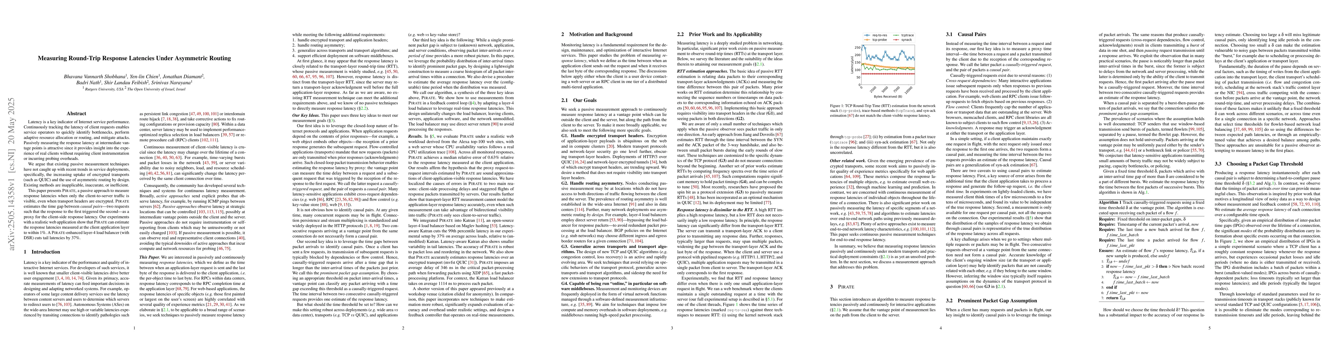 Thumbnail for Measuring Round-Trip Response Latencies Under Asymmetric Routing