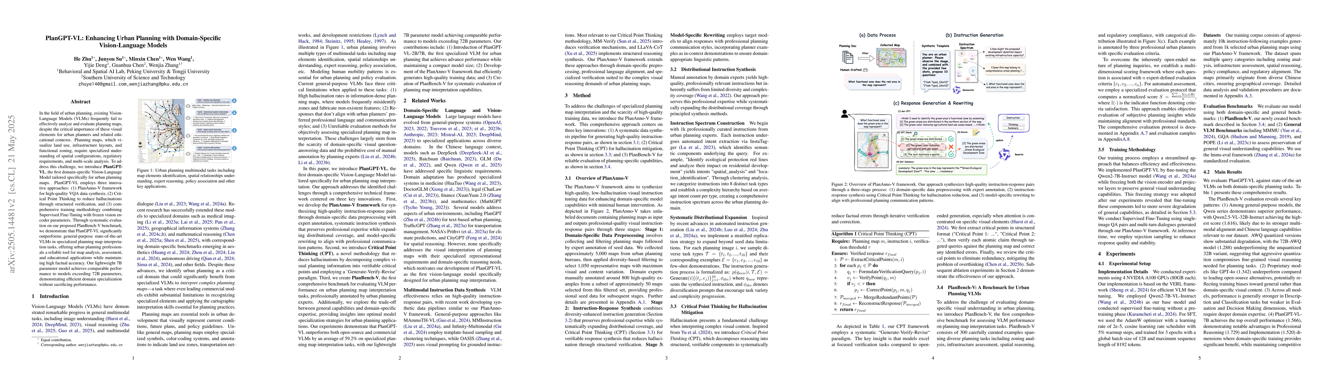 Thumbnail for PlanGPT-VL: Enhancing Urban Planning with Domain-Specific
  Vision-Language Models