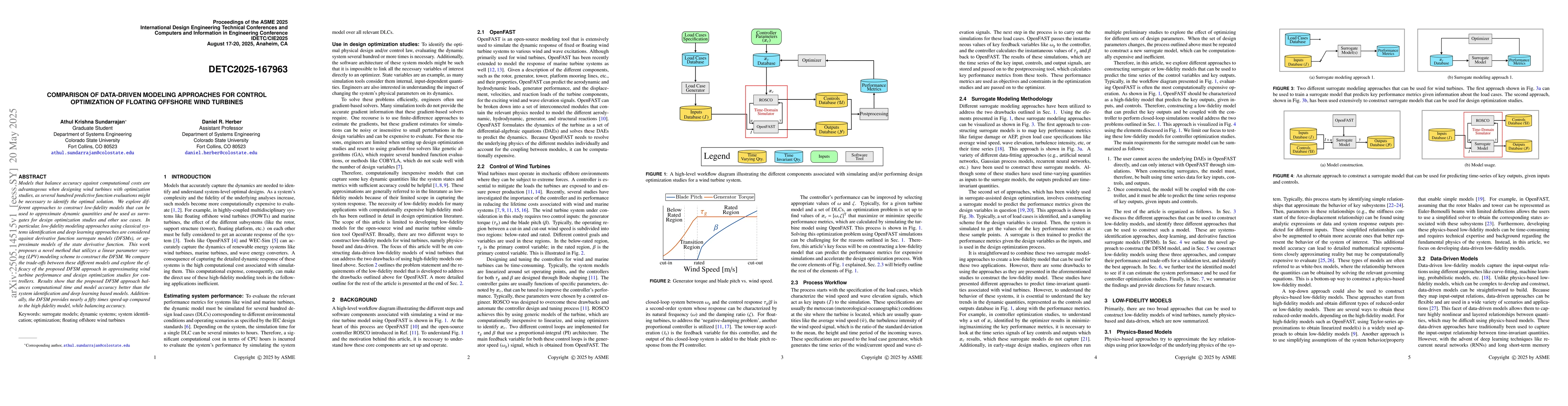 Thumbnail for Comparison of Data-Driven Modeling Approaches for Control Optimization
  of Floating Offshore Wind Turbines