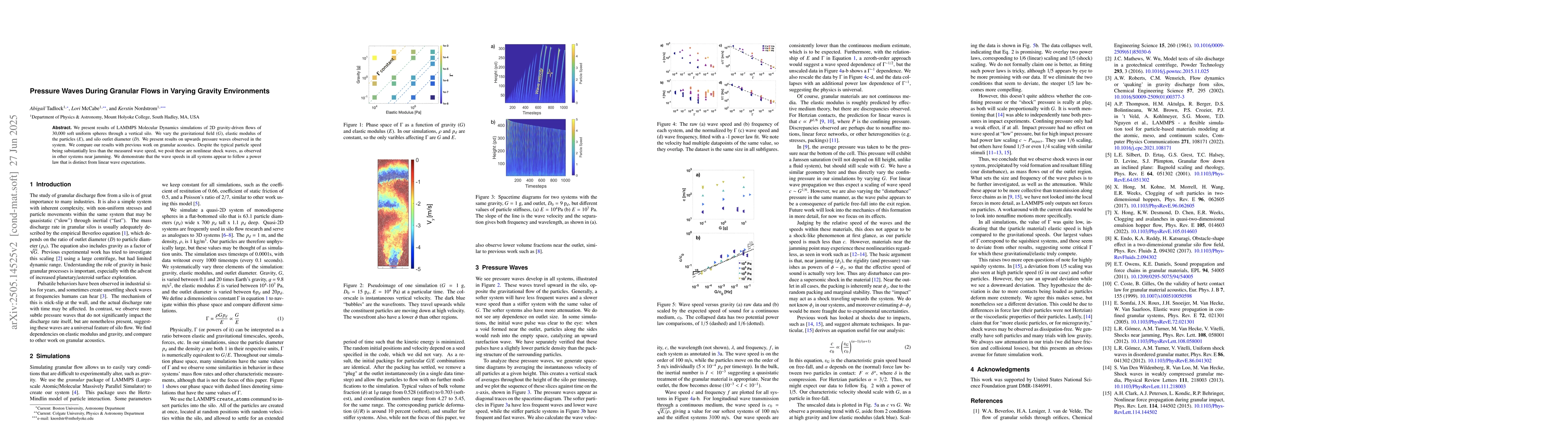 Thumbnail for Pressure Waves During Granular Flows in Varying Gravity Environments
