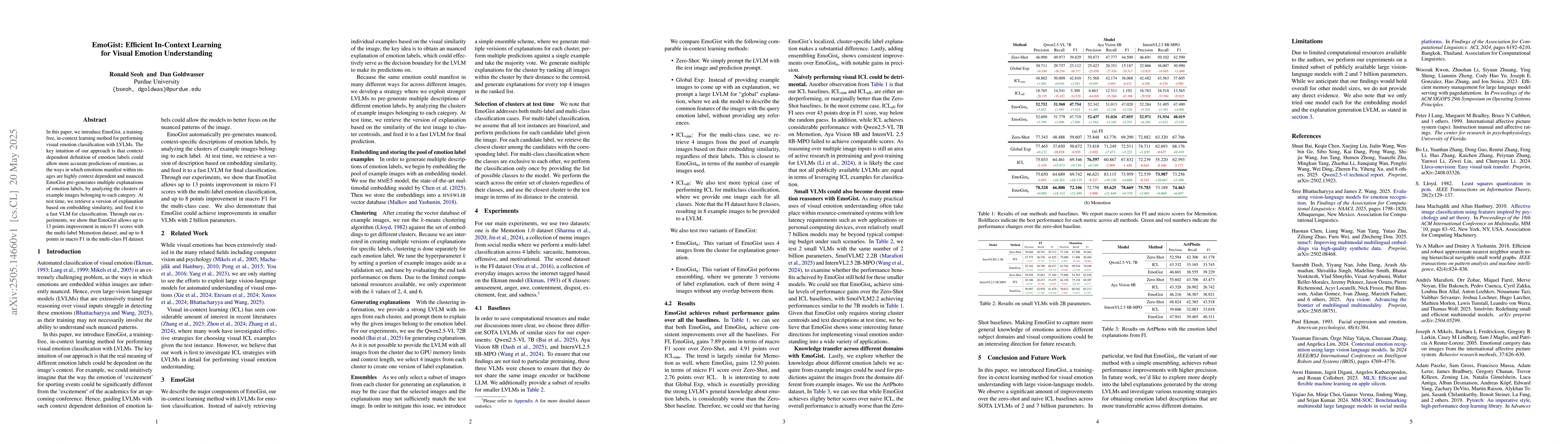 Thumbnail for EmoGist: Efficient In-Context Learning for Visual Emotion Understanding