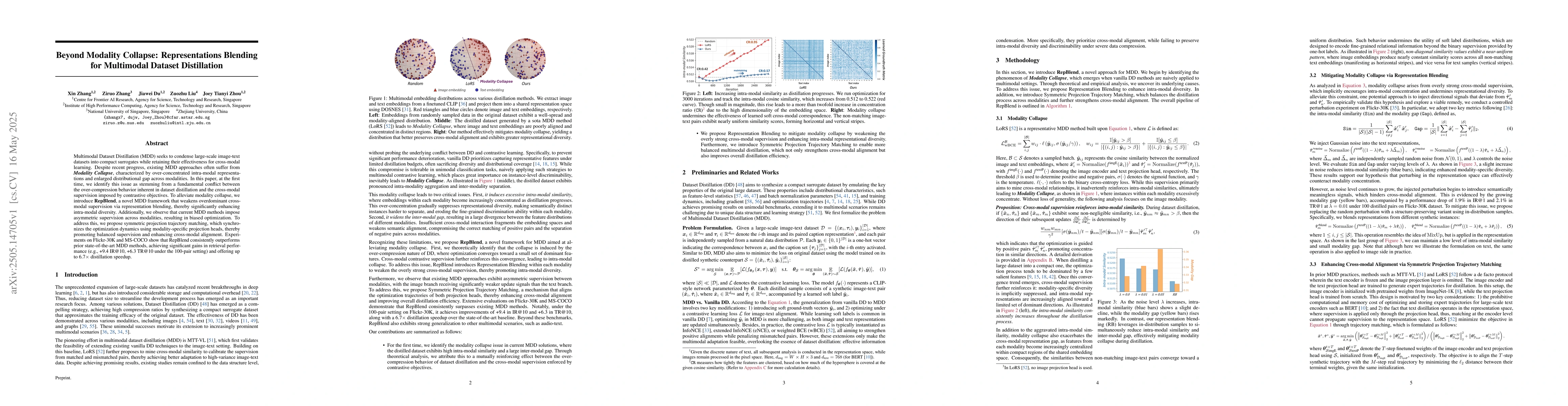 Thumbnail for Beyond Modality Collapse: Representations Blending for Multimodal
  Dataset Distillation