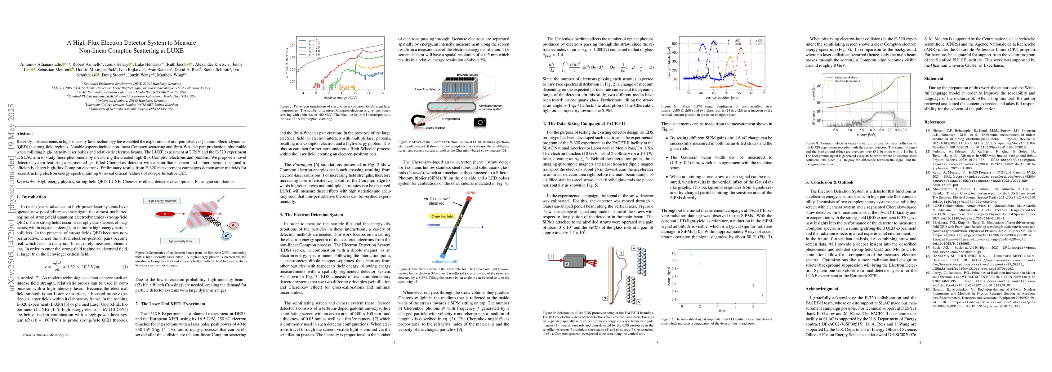 Thumbnail for A High-Flux Electron Detector System to Measure Non-linear Compton
  Scattering at LUXE