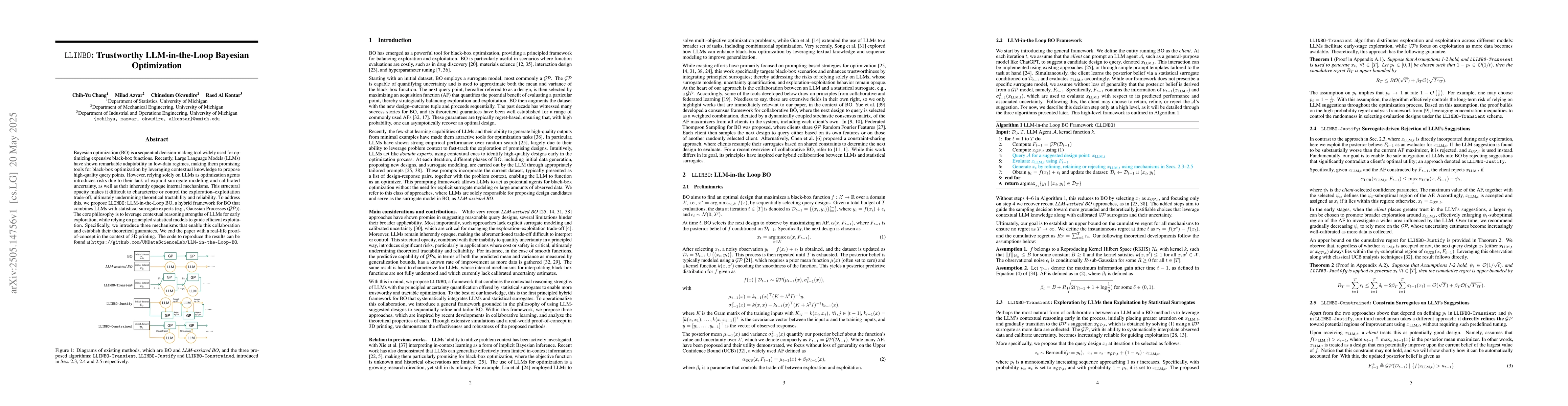 Thumbnail for $\texttt{LLINBO}$: Trustworthy LLM-in-the-Loop Bayesian Optimization