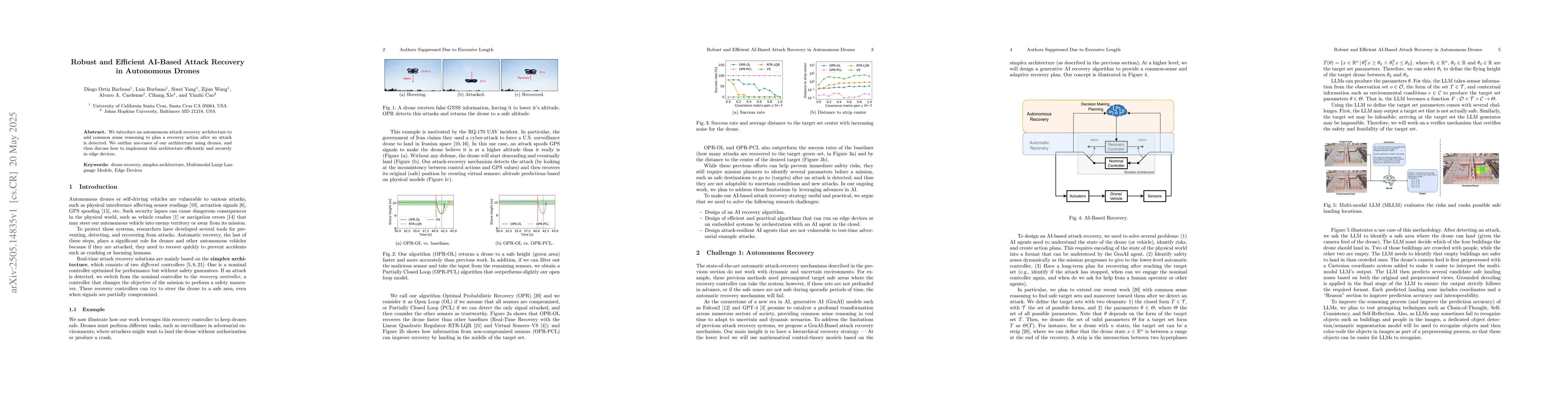 Thumbnail for Robust and Efficient AI-Based Attack Recovery in Autonomous Drones