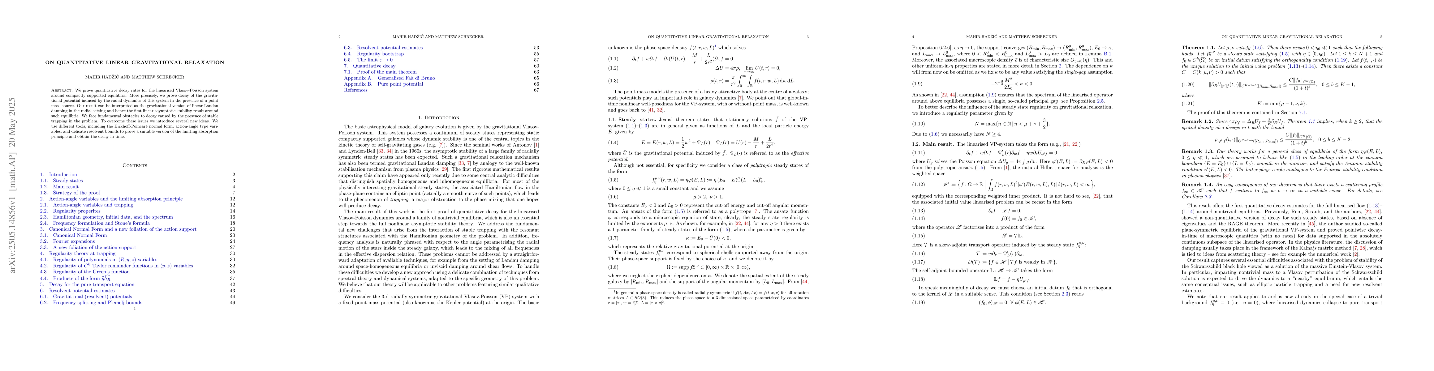Thumbnail for On quantitative linear gravitational relaxation