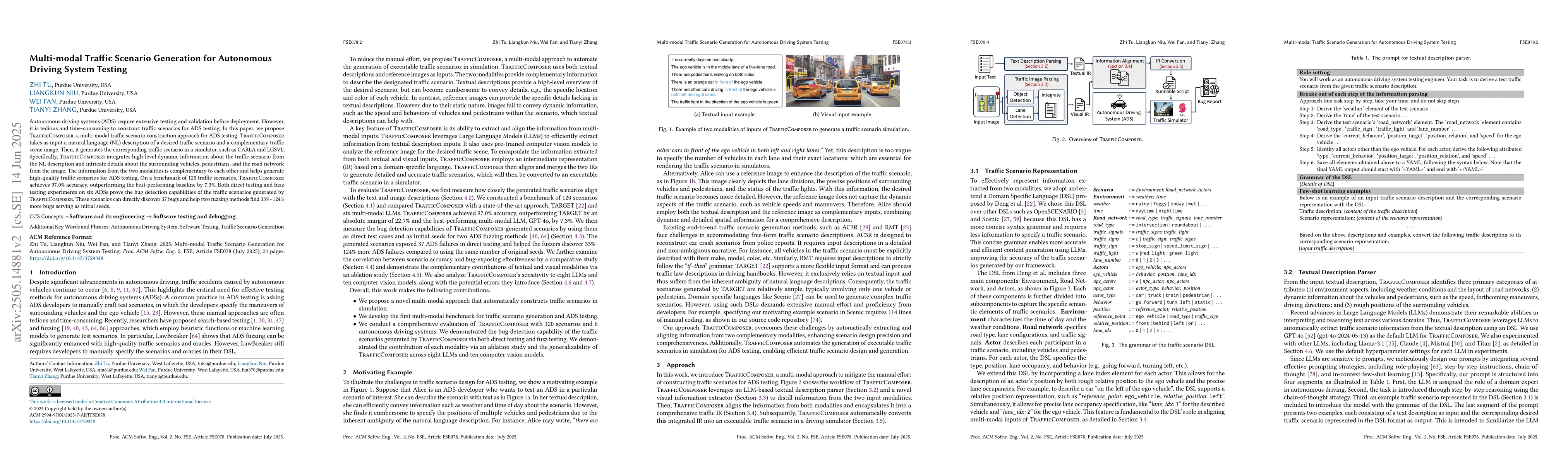 Thumbnail for Multi-modal Traffic Scenario Generation for Autonomous Driving System
  Testing