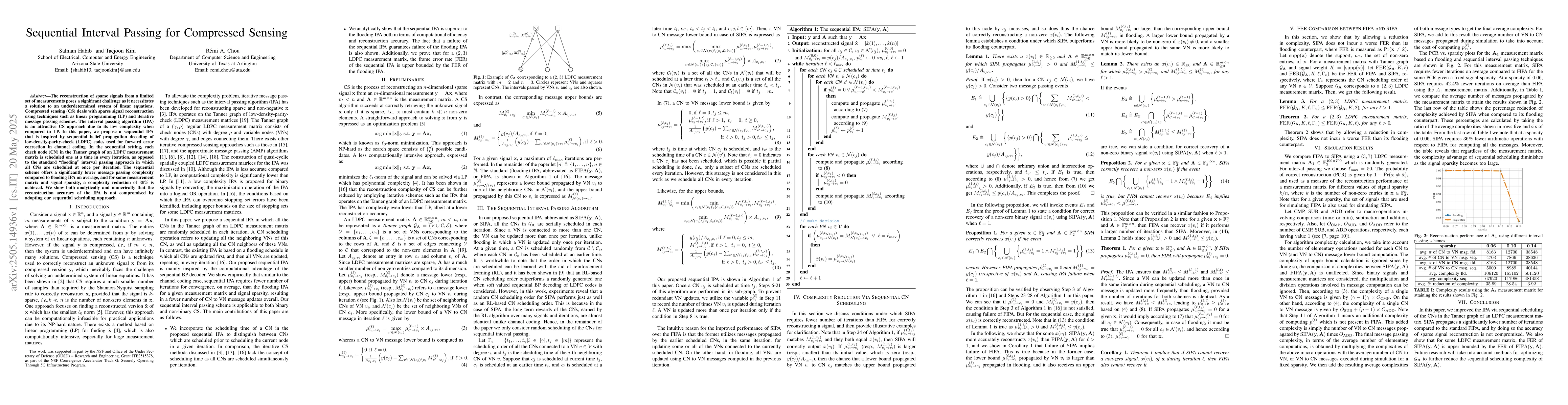 Thumbnail for Sequential Interval Passing for Compressed Sensing