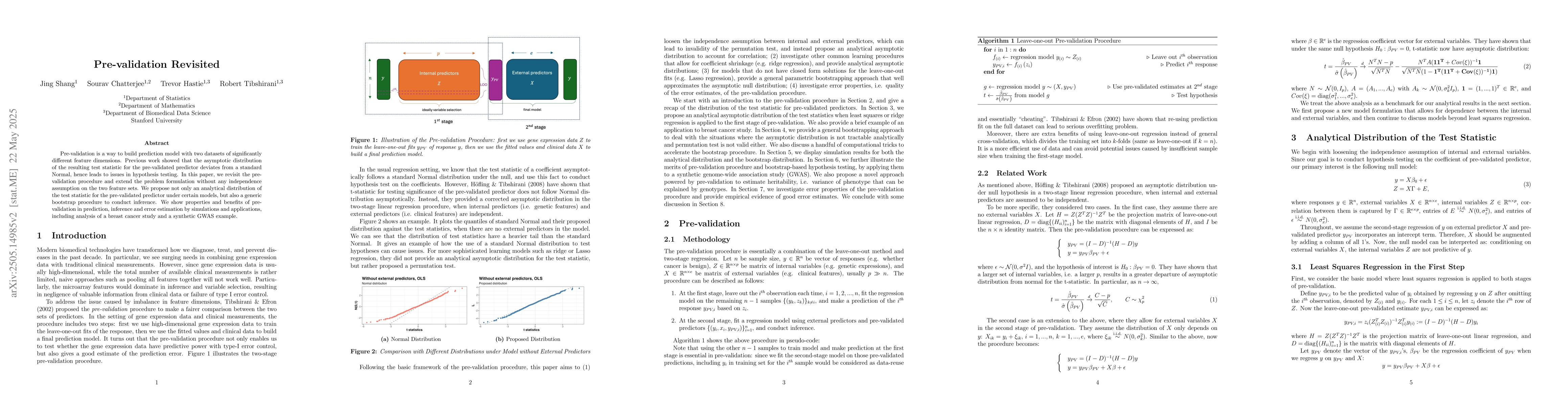 Thumbnail for Pre-validation Revisited