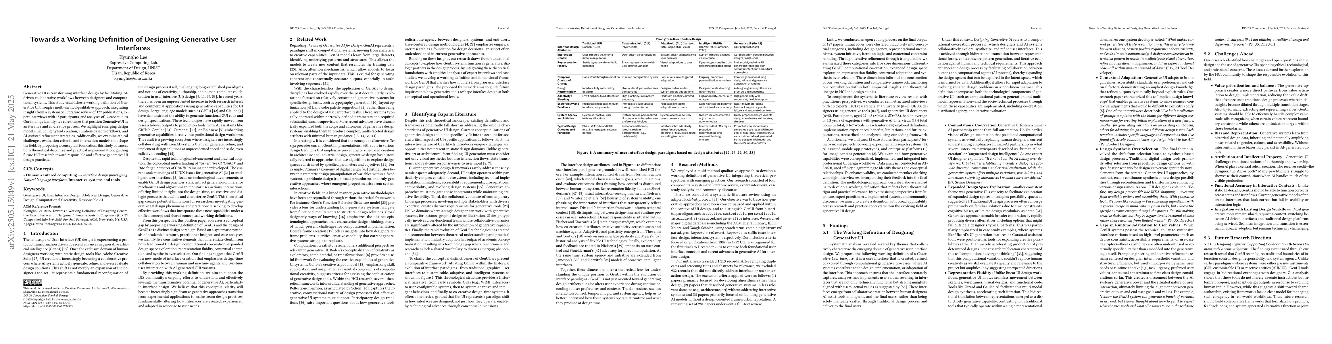 Thumbnail for Towards a Working Definition of Designing Generative User Interfaces