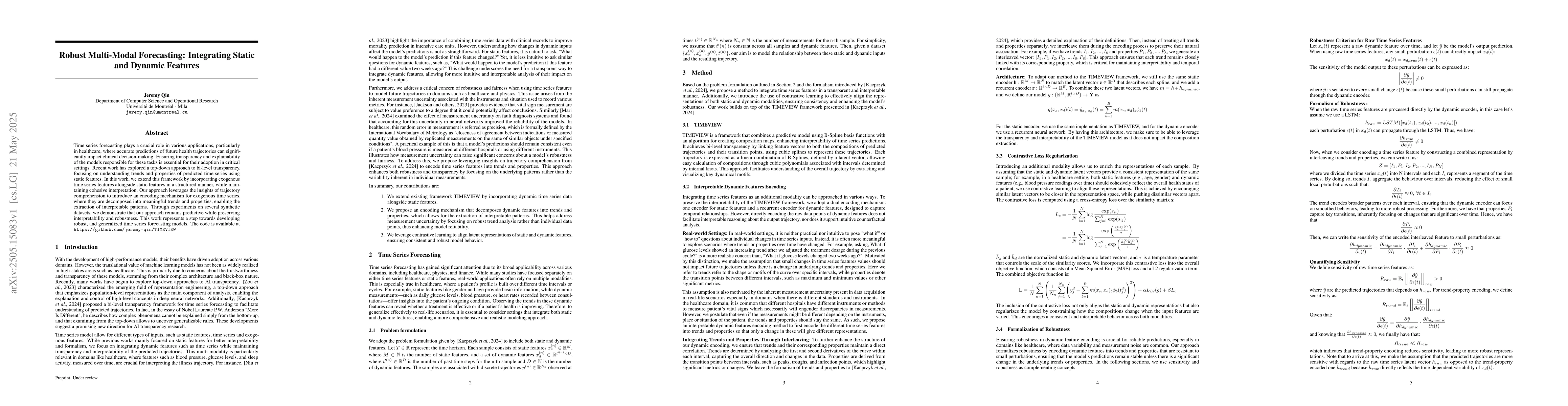 Thumbnail for Robust Multi-Modal Forecasting: Integrating Static and Dynamic Features