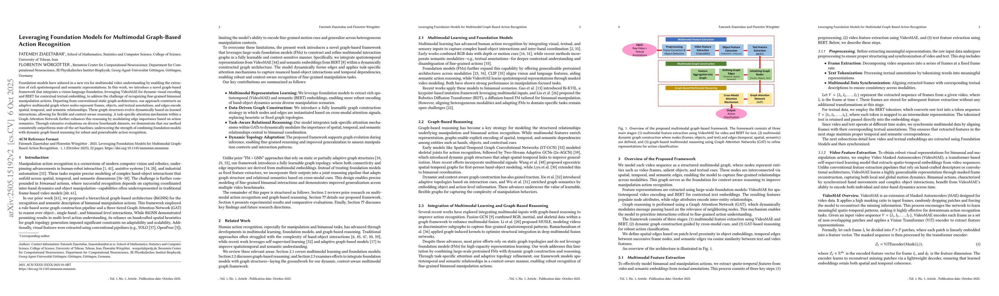 Thumbnail for Leveraging Foundation Models for Multimodal Graph-Based Action
  Recognition