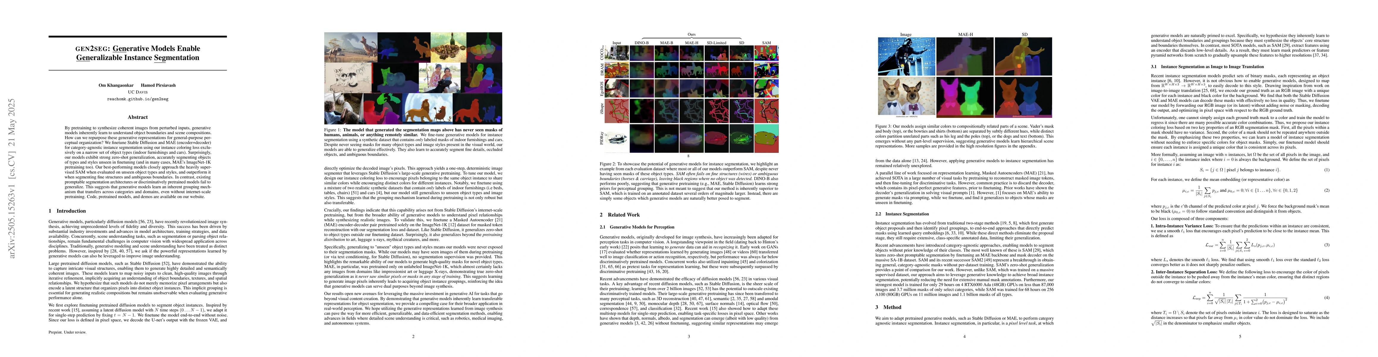 Thumbnail for gen2seg: Generative Models Enable Generalizable Instance Segmentation