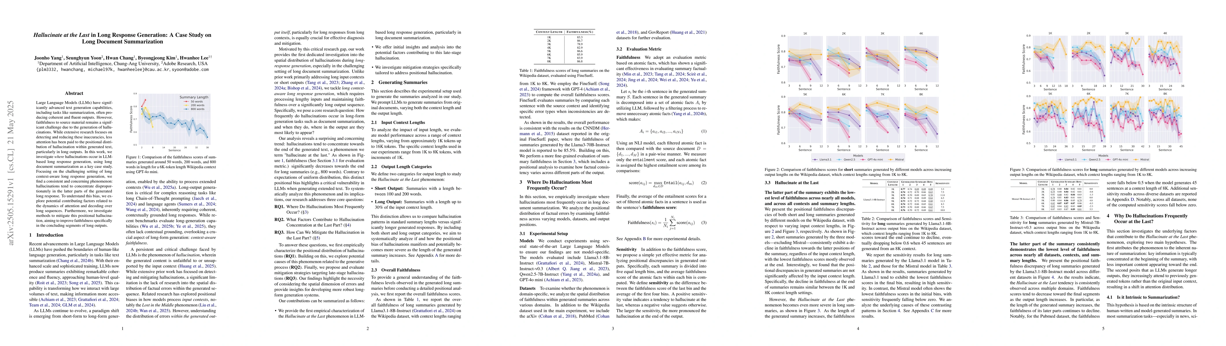 Thumbnail for Hallucinate at the Last in Long Response Generation: A Case Study on
  Long Document Summarization