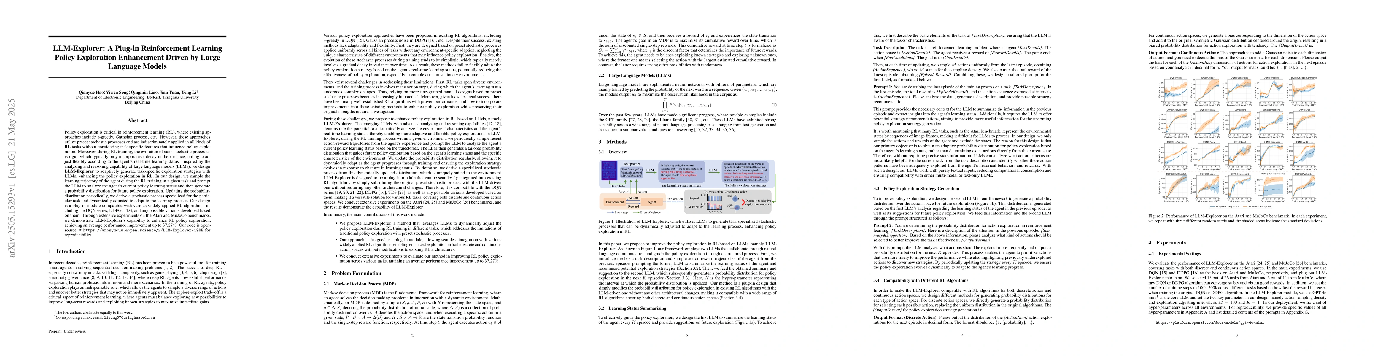 Thumbnail for LLM-Explorer: A Plug-in Reinforcement Learning Policy Exploration
  Enhancement Driven by Large Language Models