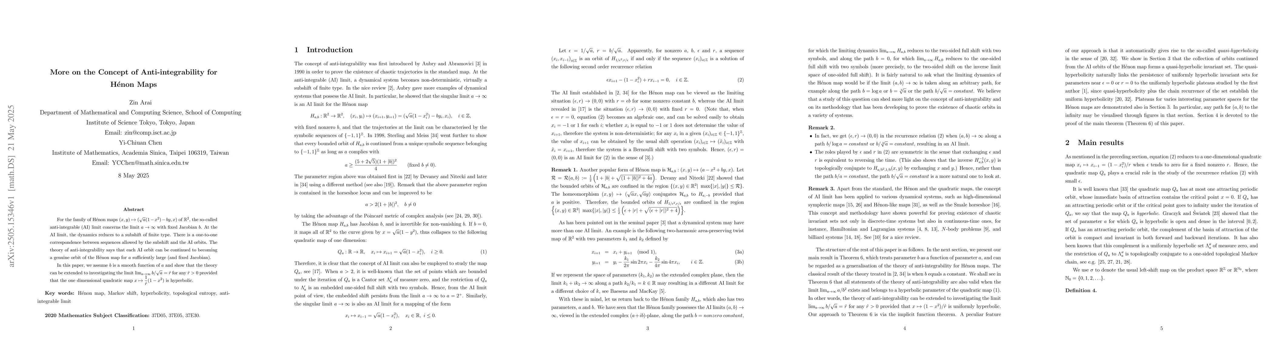 Thumbnail for More on the Concept of Anti-integrability for Hénon Maps