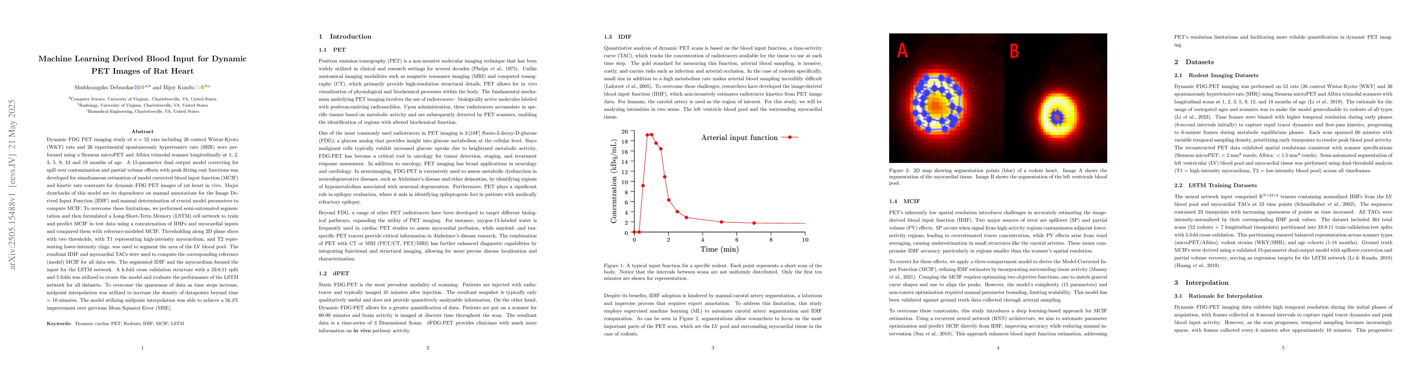 Thumbnail for Machine Learning Derived Blood Input for Dynamic PET Images of Rat Heart