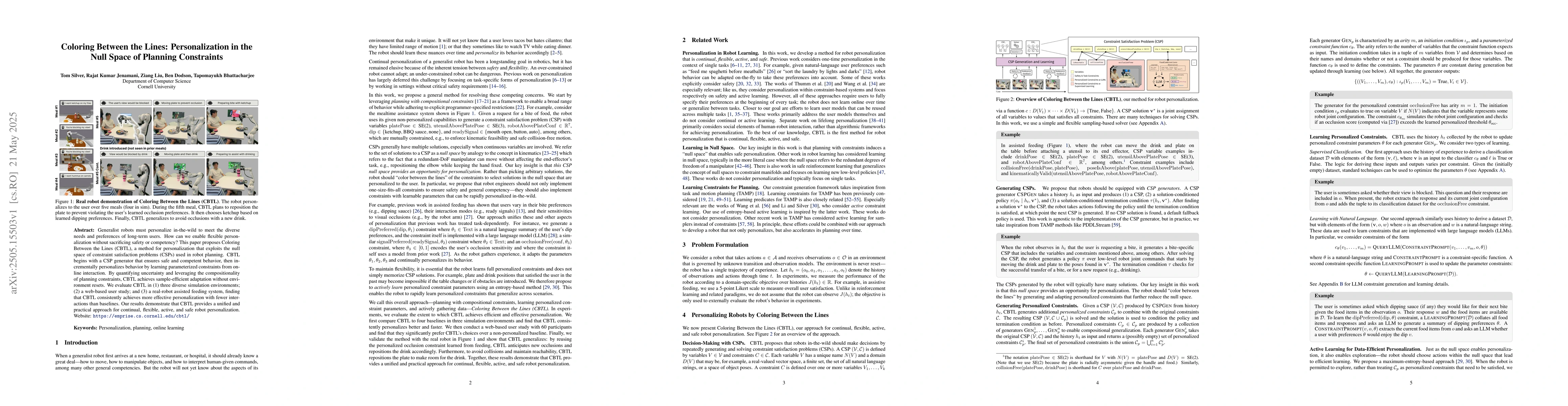 Thumbnail for Coloring Between the Lines: Personalization in the Null Space of
  Planning Constraints