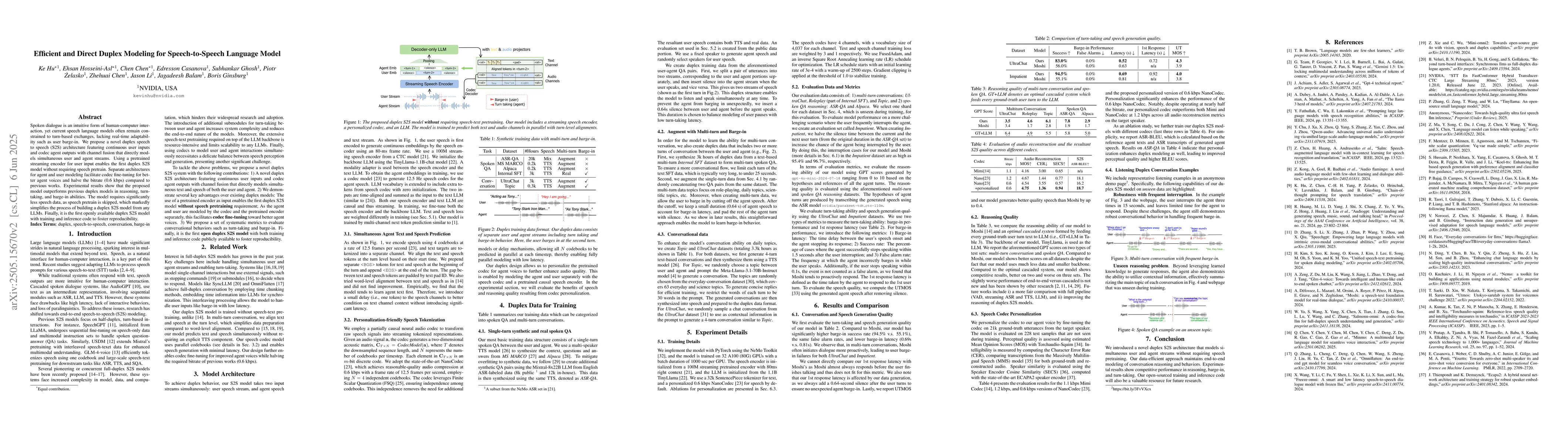 Thumbnail for Efficient and Direct Duplex Modeling for Speech-to-Speech Language Model