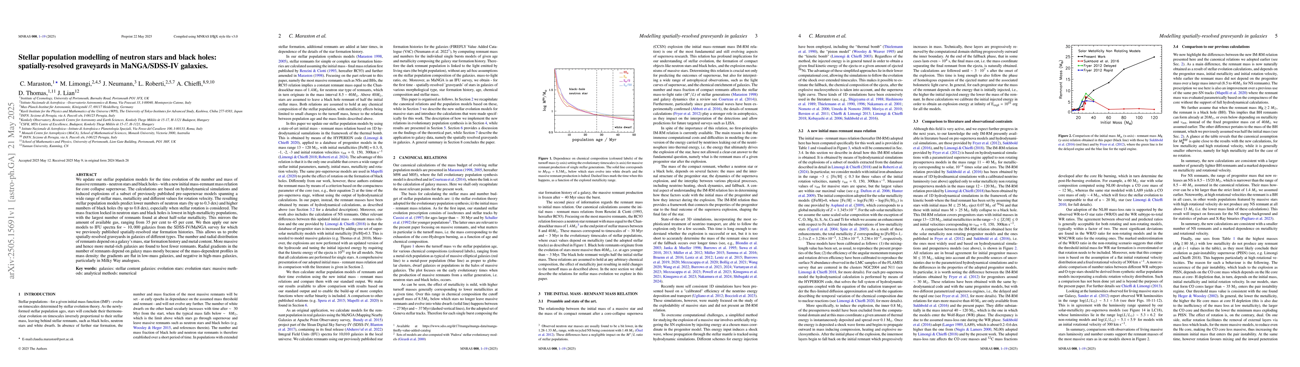 Thumbnail for Stellar population modelling of neutron stars and black holes:
  spatially-resolved graveyards in MaNGA/SDSS-IV galaxies
