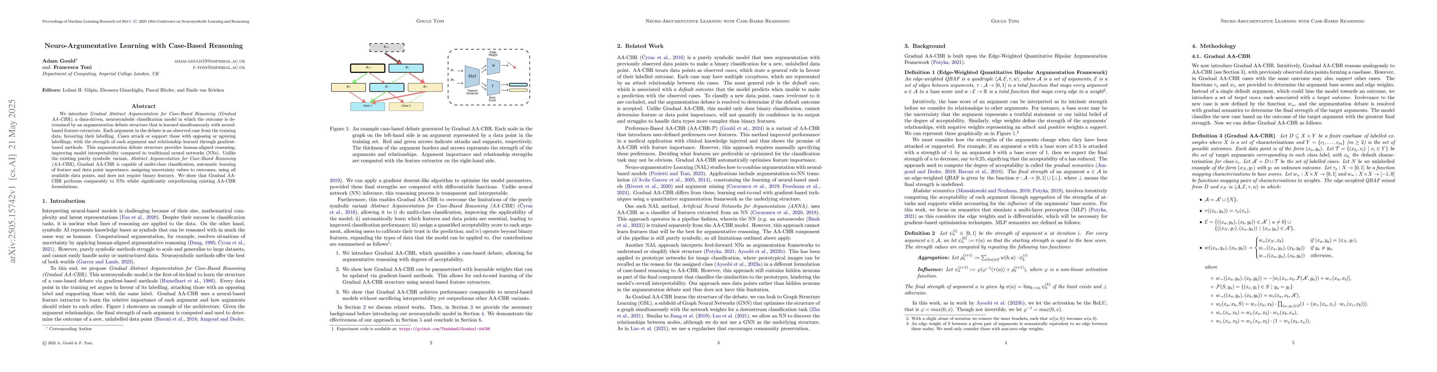 Thumbnail for Neuro-Argumentative Learning with Case-Based Reasoning
