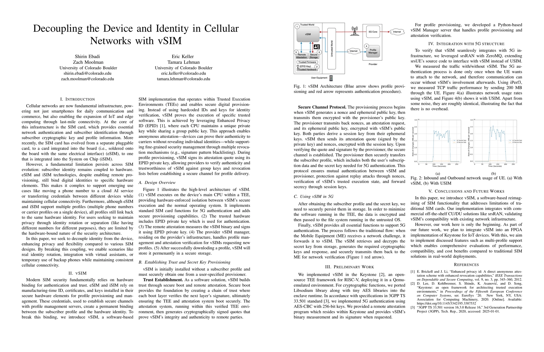 Thumbnail for Decoupling the Device and Identity in Cellular Networks with vSIM