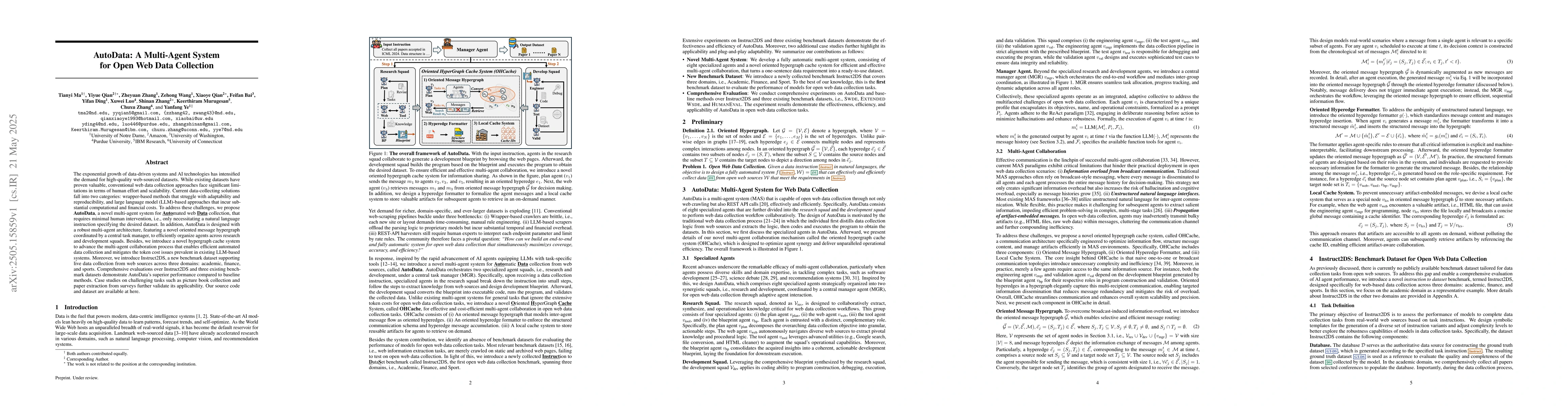 Thumbnail for AutoData: A Multi-Agent System for Open Web Data Collection