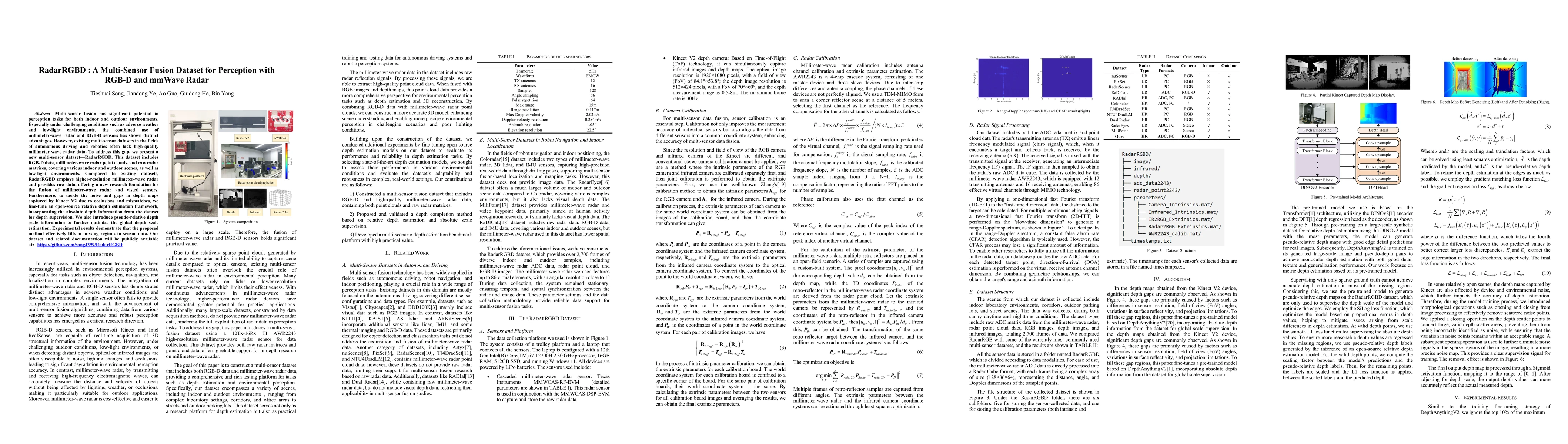 Thumbnail for RadarRGBD A Multi-Sensor Fusion Dataset for Perception with RGB-D and
  mmWave Radar