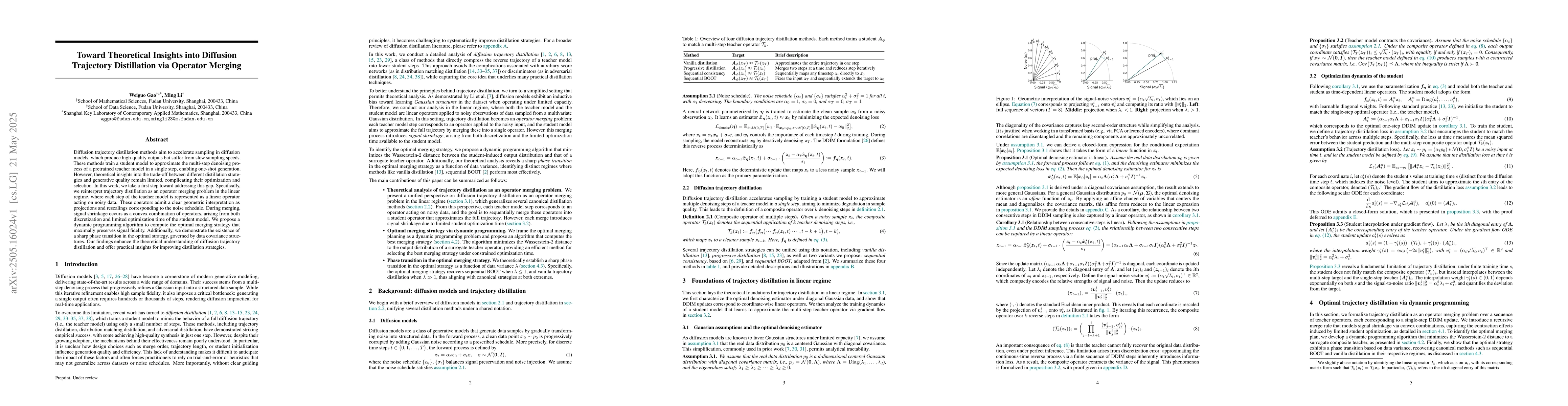 Thumbnail for Toward Theoretical Insights into Diffusion Trajectory Distillation via
  Operator Merging