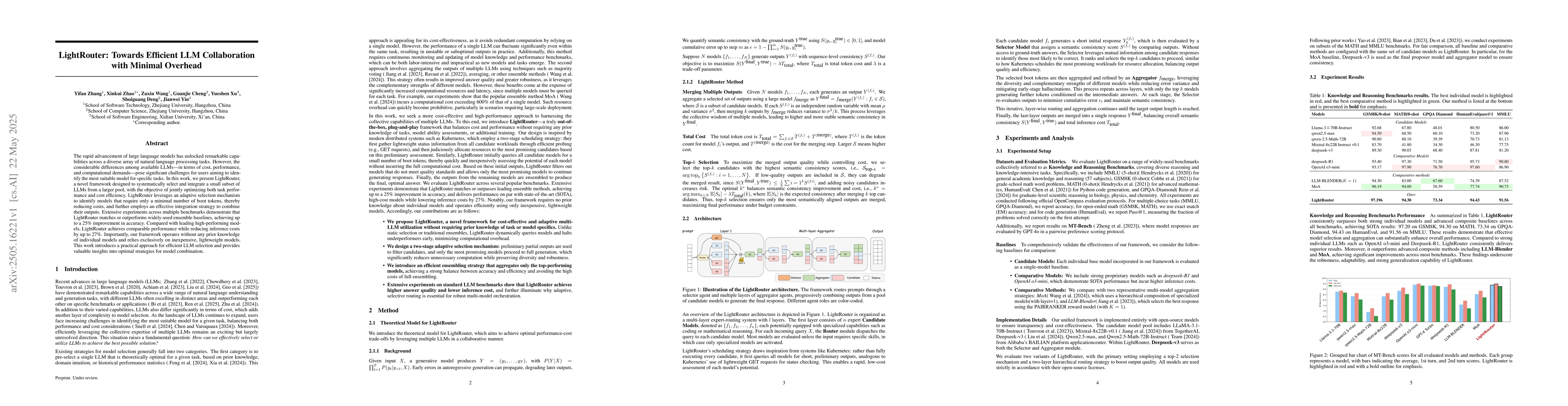 Thumbnail for LightRouter: Towards Efficient LLM Collaboration with Minimal Overhead