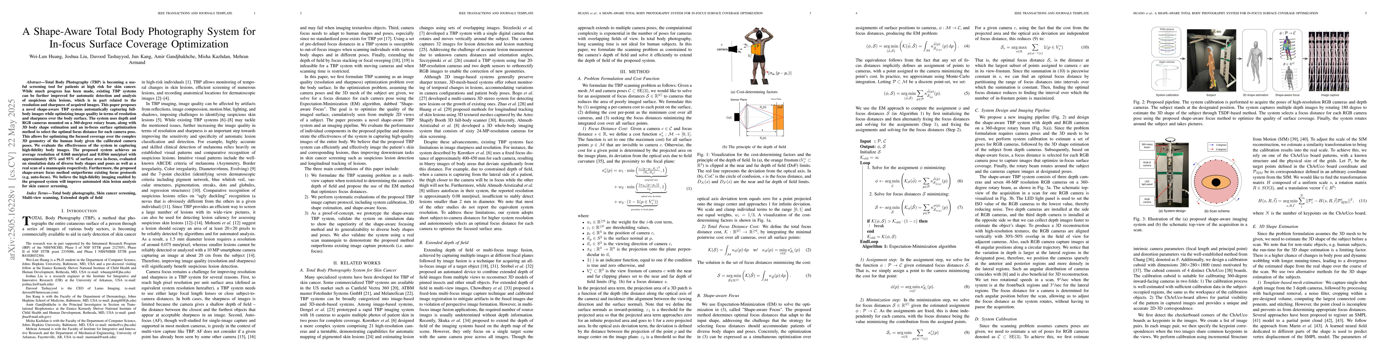 Thumbnail for A Shape-Aware Total Body Photography System for In-focus Surface
  Coverage Optimization