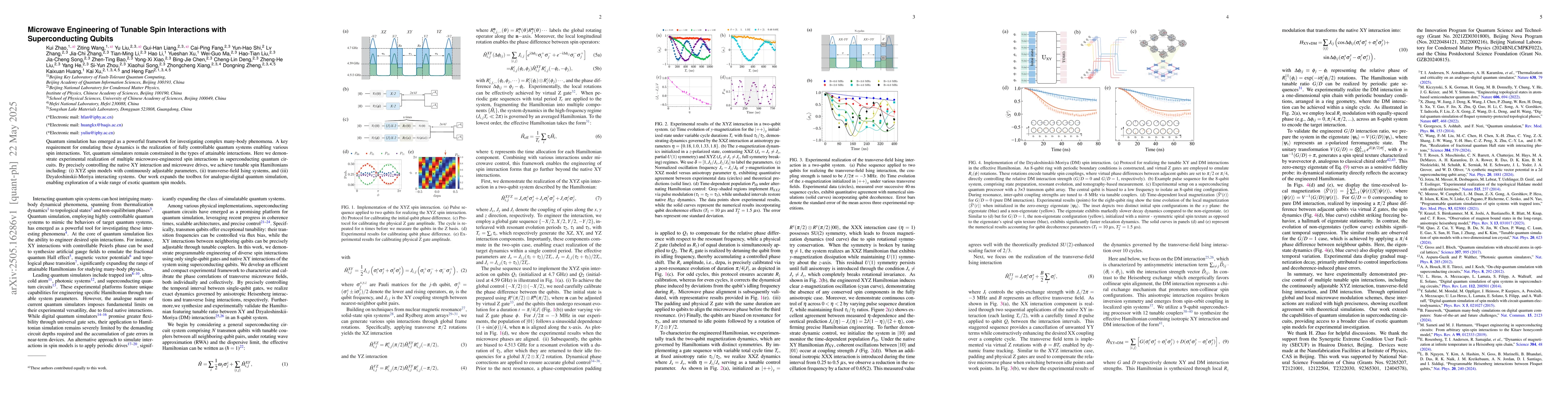 Thumbnail for Microwave Engineering of Tunable Spin Interactions with Superconducting
  Qubits