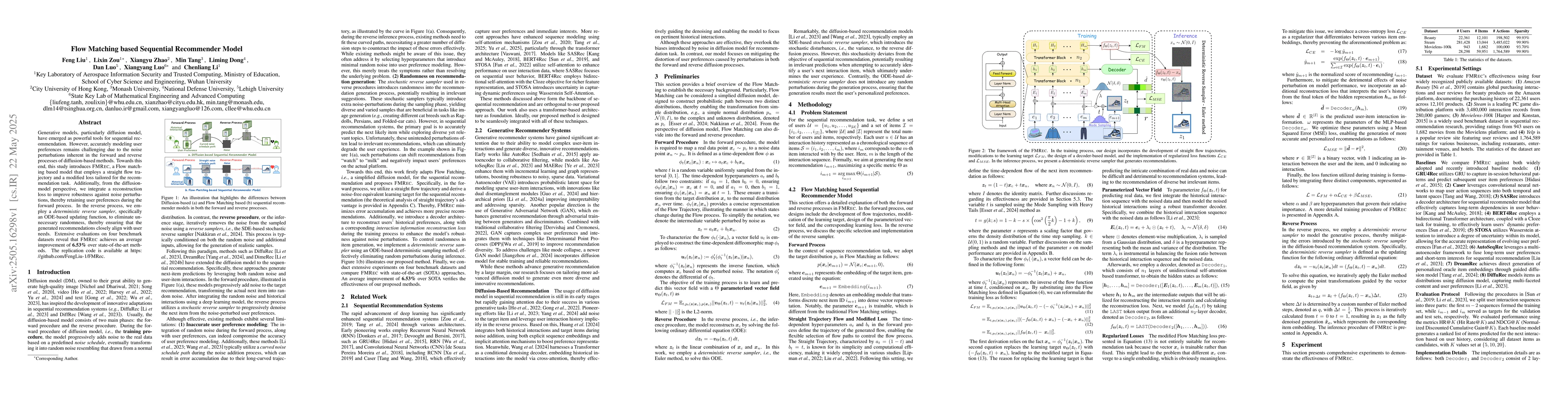 Thumbnail for Flow Matching based Sequential Recommender Model