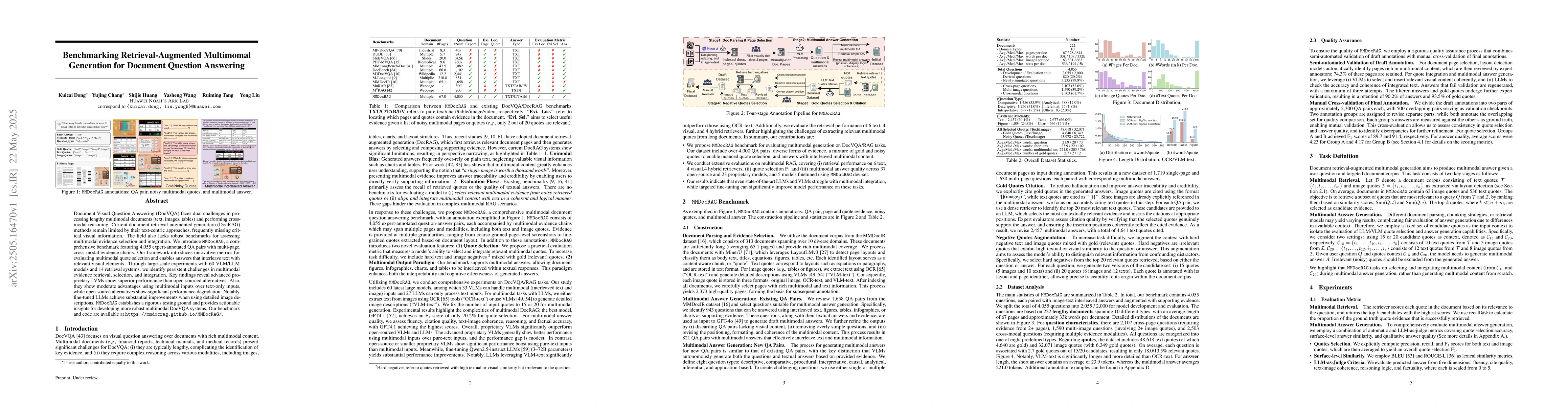 Thumbnail for Benchmarking Retrieval-Augmented Multimomal Generation for Document
  Question Answering