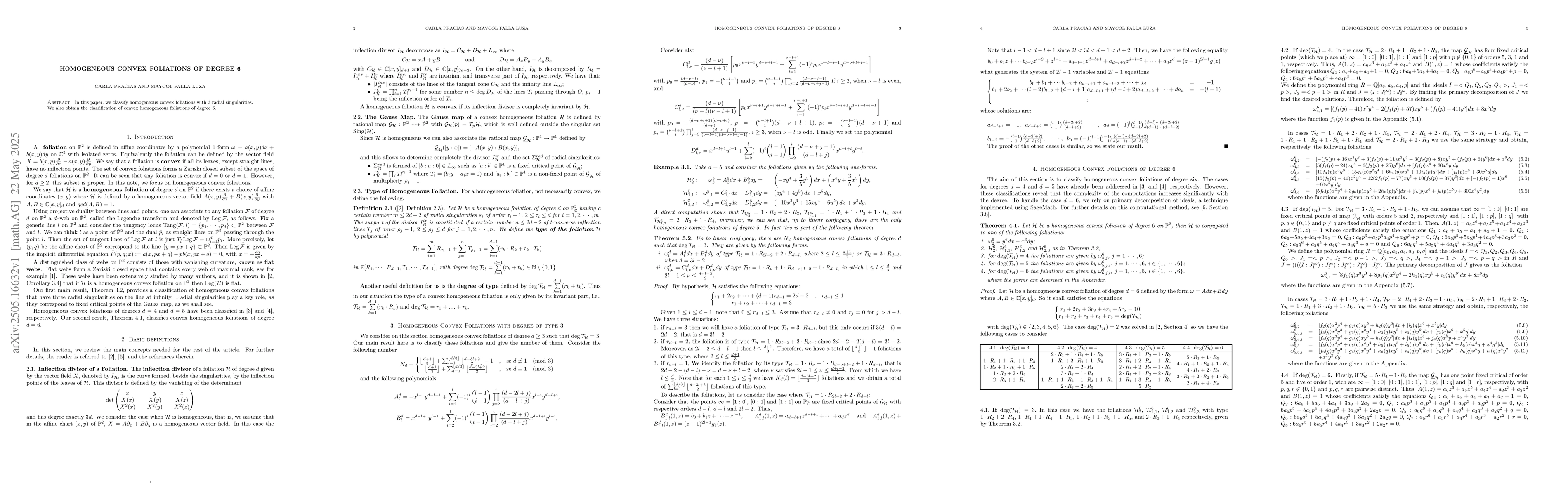 Thumbnail for Homogeneous Convex Foliations of degree 6