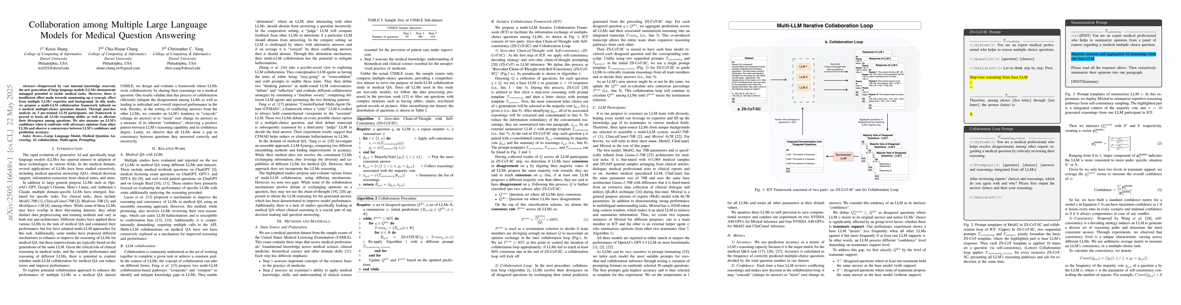 Thumbnail for Collaboration among Multiple Large Language Models for Medical Question
  Answering