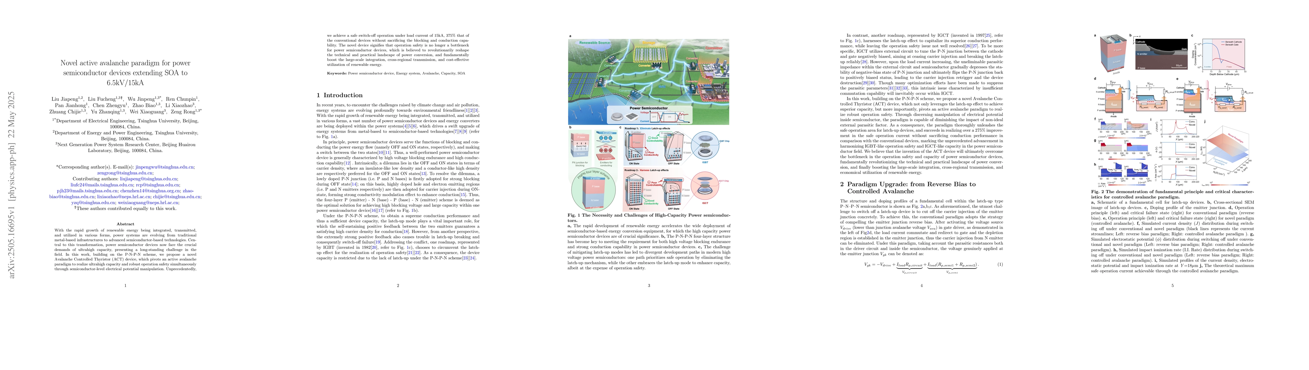 Thumbnail for Novel active avalanche paradigm for power semiconductor device extending
  extending SOA to 6.5kV/15kA