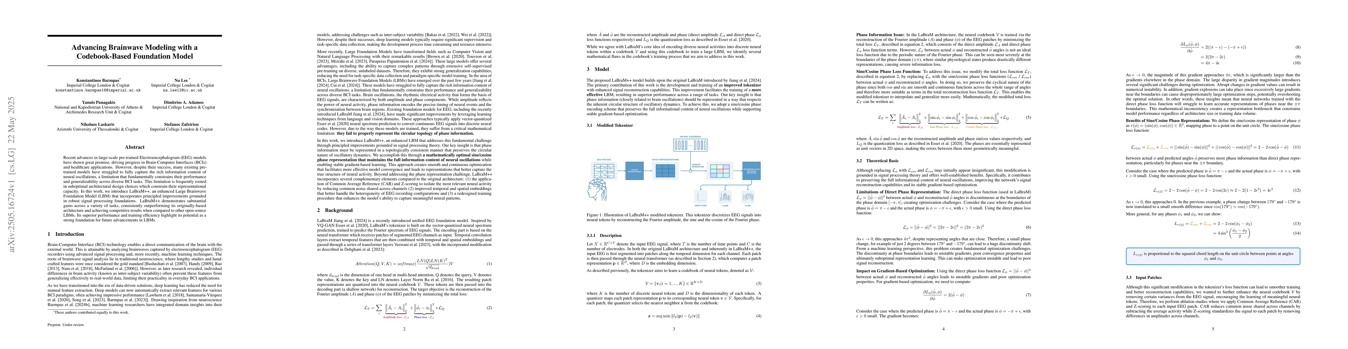 Thumbnail for Advancing Brainwave Modeling with a Codebook-Based Foundation Model
