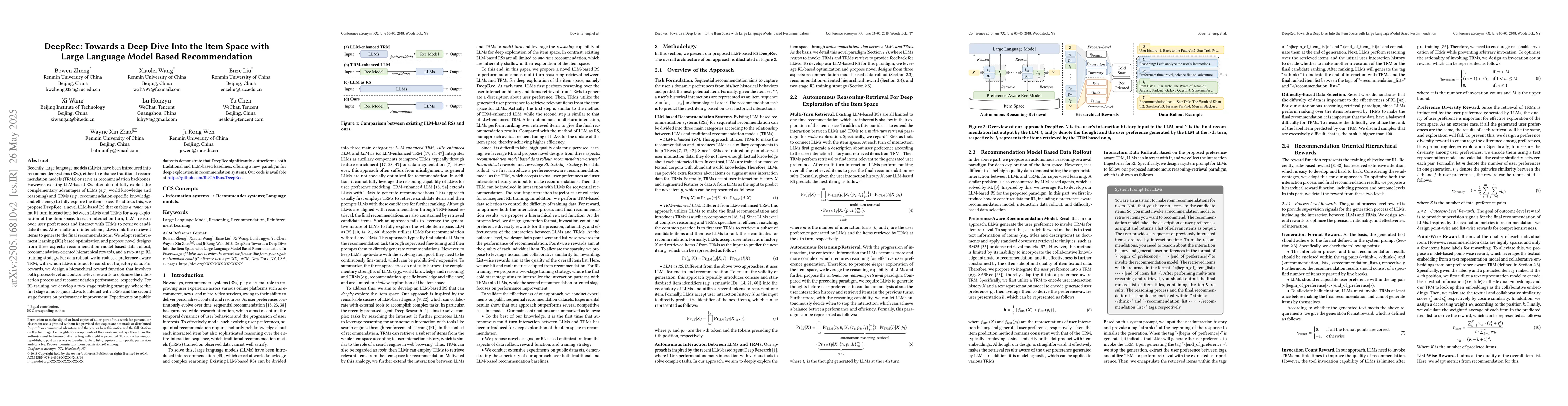 Thumbnail for DeepRec: Towards a Deep Dive Into the Item Space with Large Language
  Model Based Recommendation