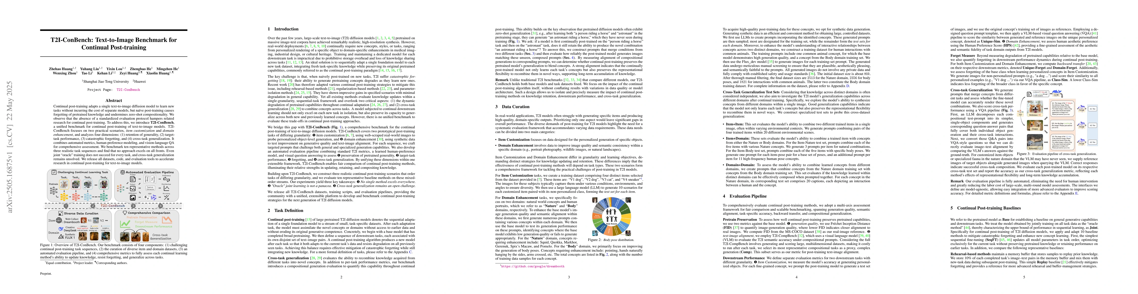 Thumbnail for T2I-ConBench: Text-to-Image Benchmark for Continual Post-training