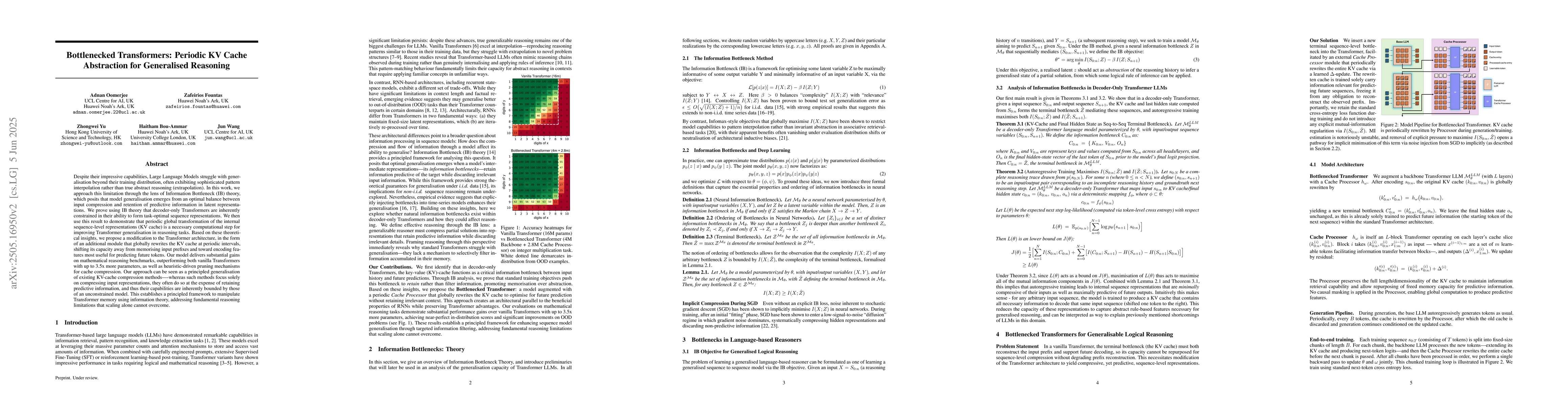 Thumbnail for Bottlenecked Transformers: Periodic KV Cache Abstraction for Generalised
  Reasoning