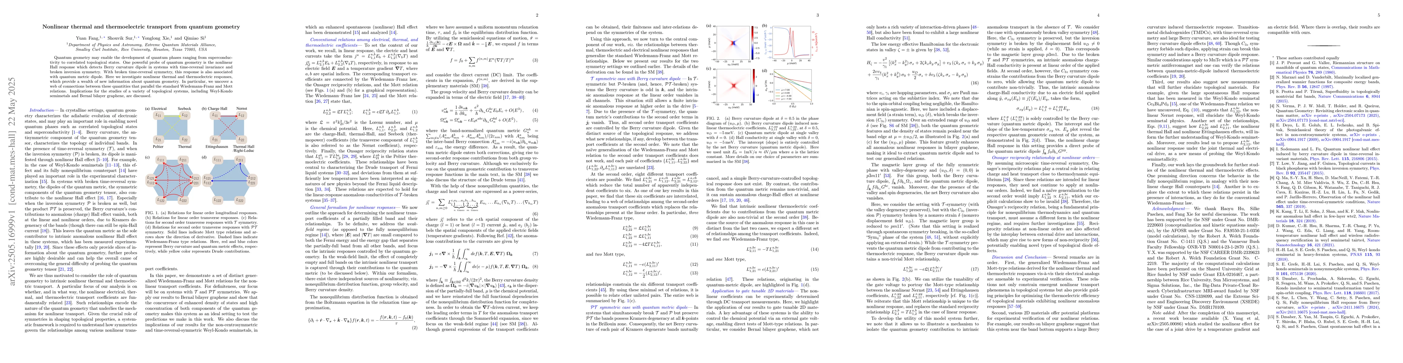 Thumbnail for Nonlinear thermal and thermoelectric transport from quantum geometry