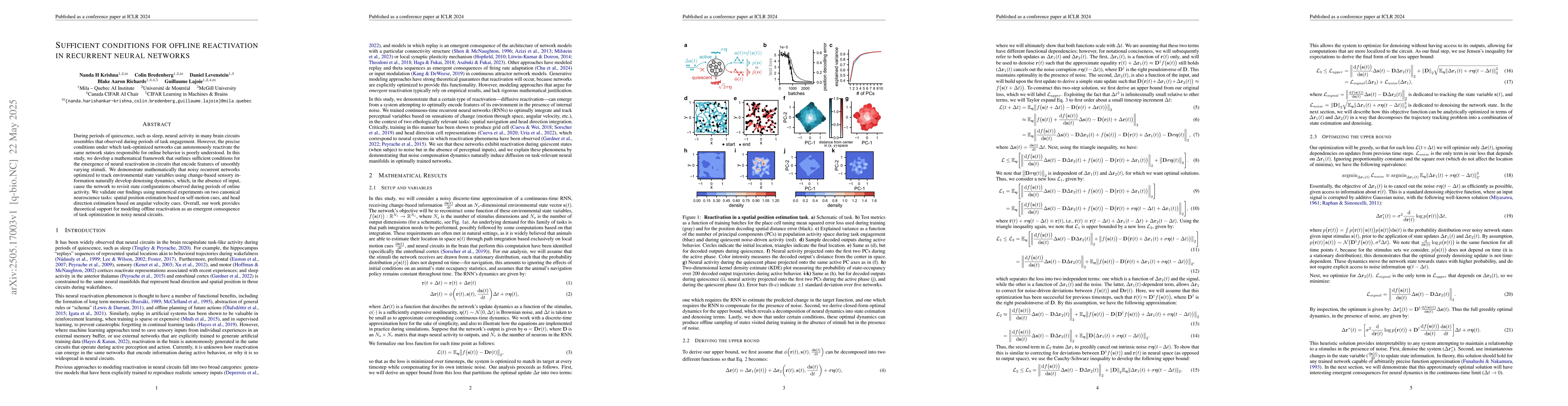 Thumbnail for Sufficient conditions for offline reactivation in recurrent neural
  networks