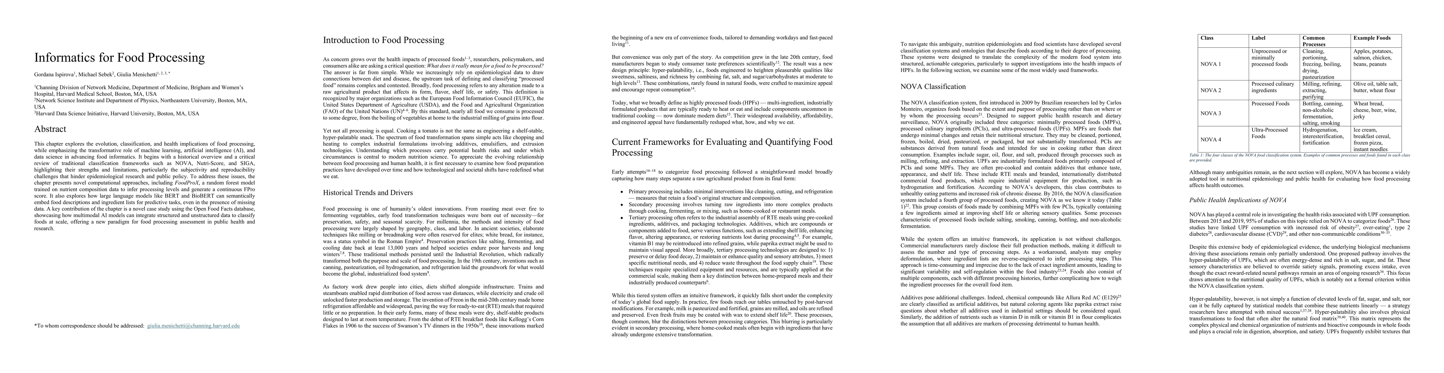 Thumbnail for Informatics for Food Processing