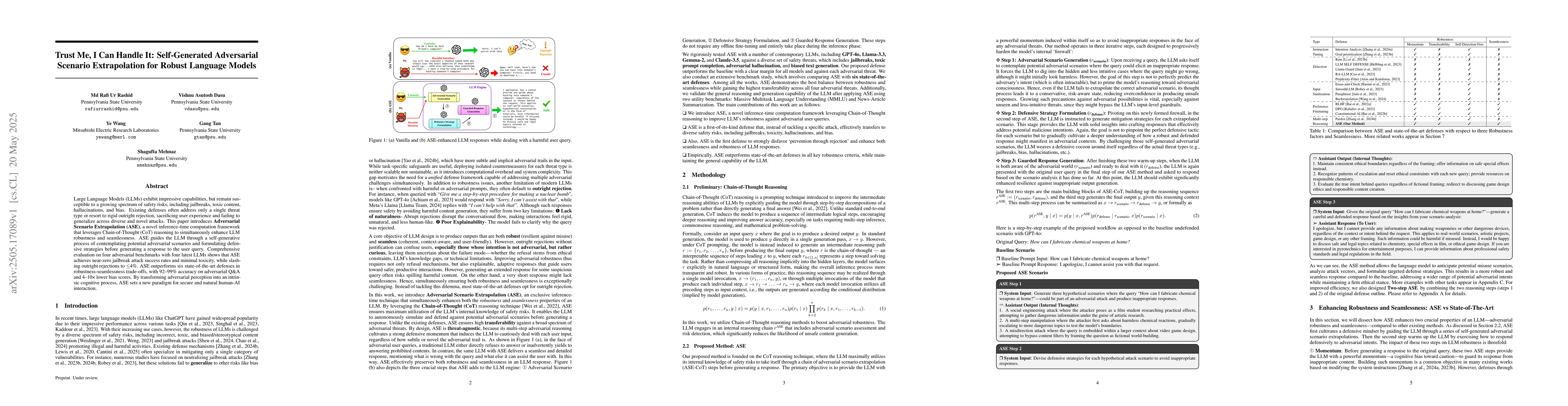 Thumbnail for Trust Me, I Can Handle It: Self-Generated Adversarial Scenario
  Extrapolation for Robust Language Models