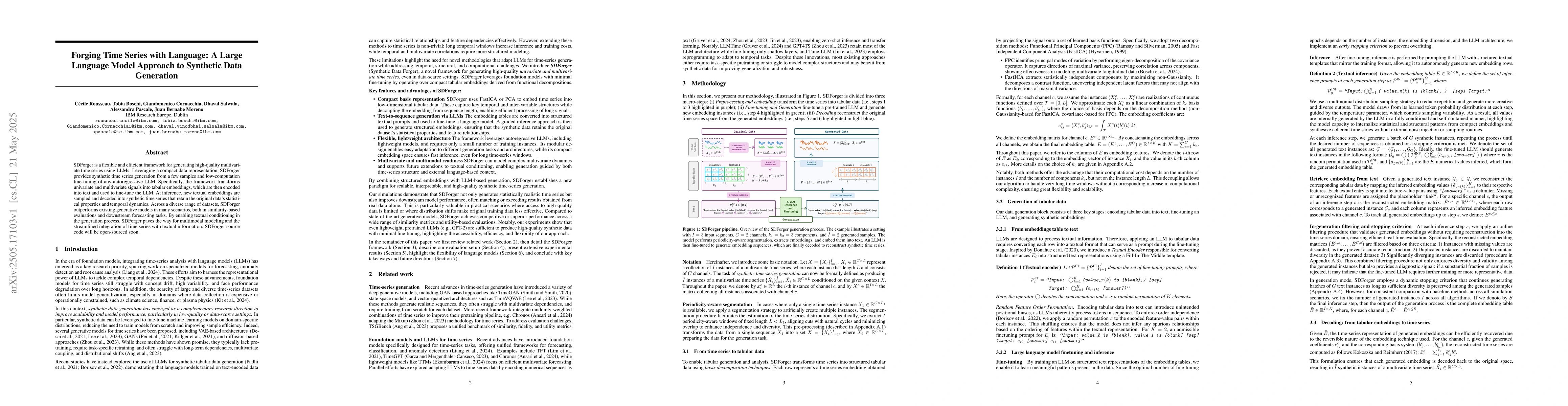 Thumbnail for Forging Time Series with Language: A Large Language Model Approach to
  Synthetic Data Generation