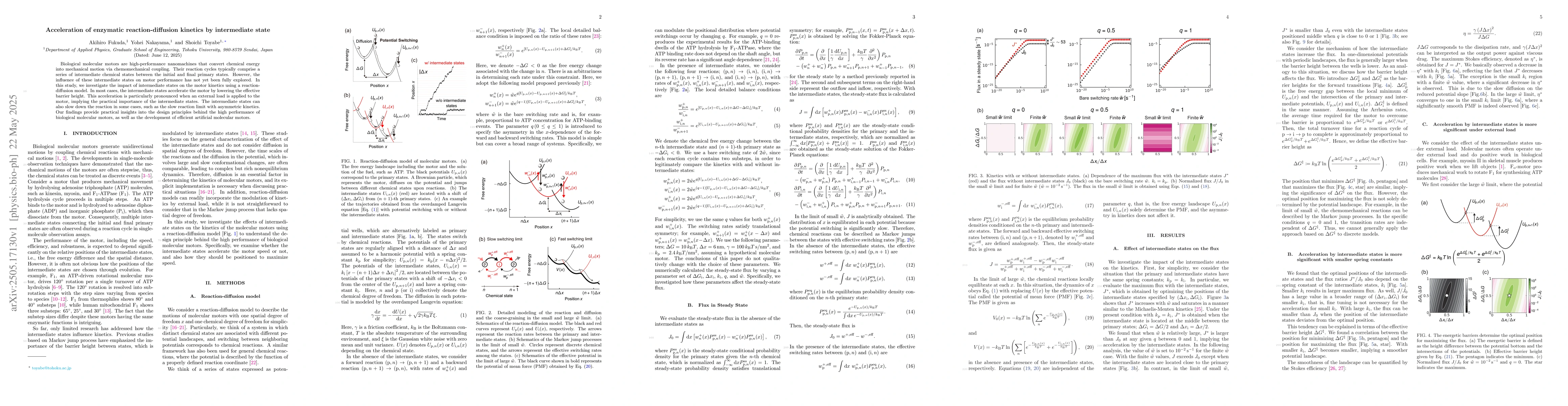 Thumbnail for Acceleration of enzymatic reaction-diffusion kinetics by intermediate
  state